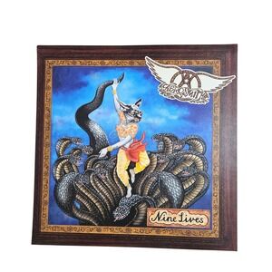 Aerosmith Nine Lives 1997 Promo Flat Album Poster 12x12 Double Sided Columbia